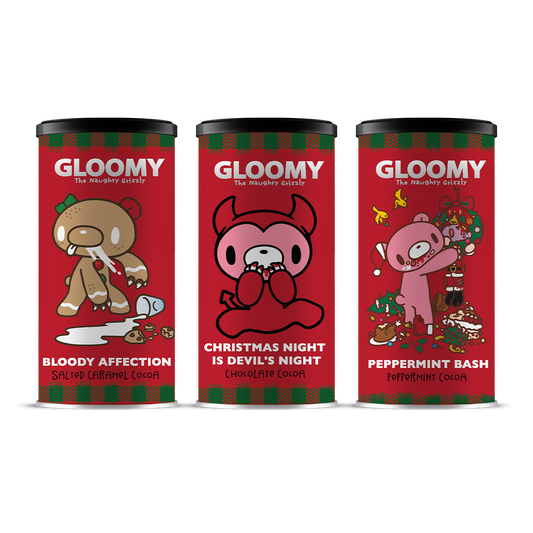 Gloomy The Naughty Grizzly Cocoa 3-Pack : Holiday Collection