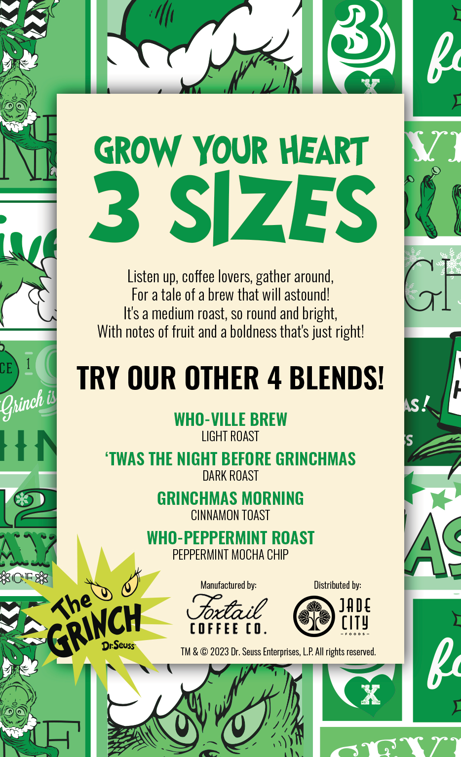Grow Your Heart 3 Sizes : Medium Roast Coffee