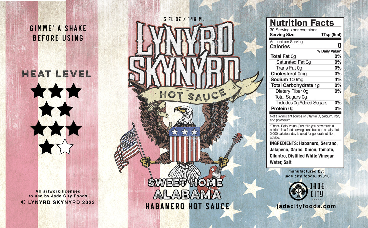 Lynyrd Skynyrd Hot Sauce 5-Pack