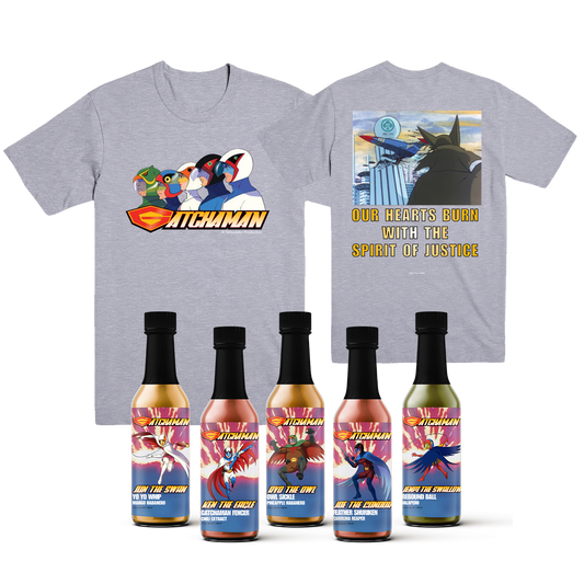 Gatchaman Tee Hot Sauce Combo