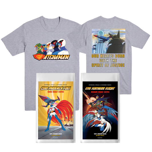 Gatchaman Tee Coffee Combo