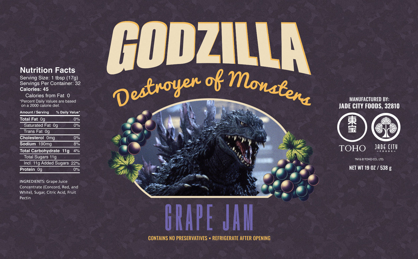 Godzilla's Destroyer of Monsters : Grape Jam