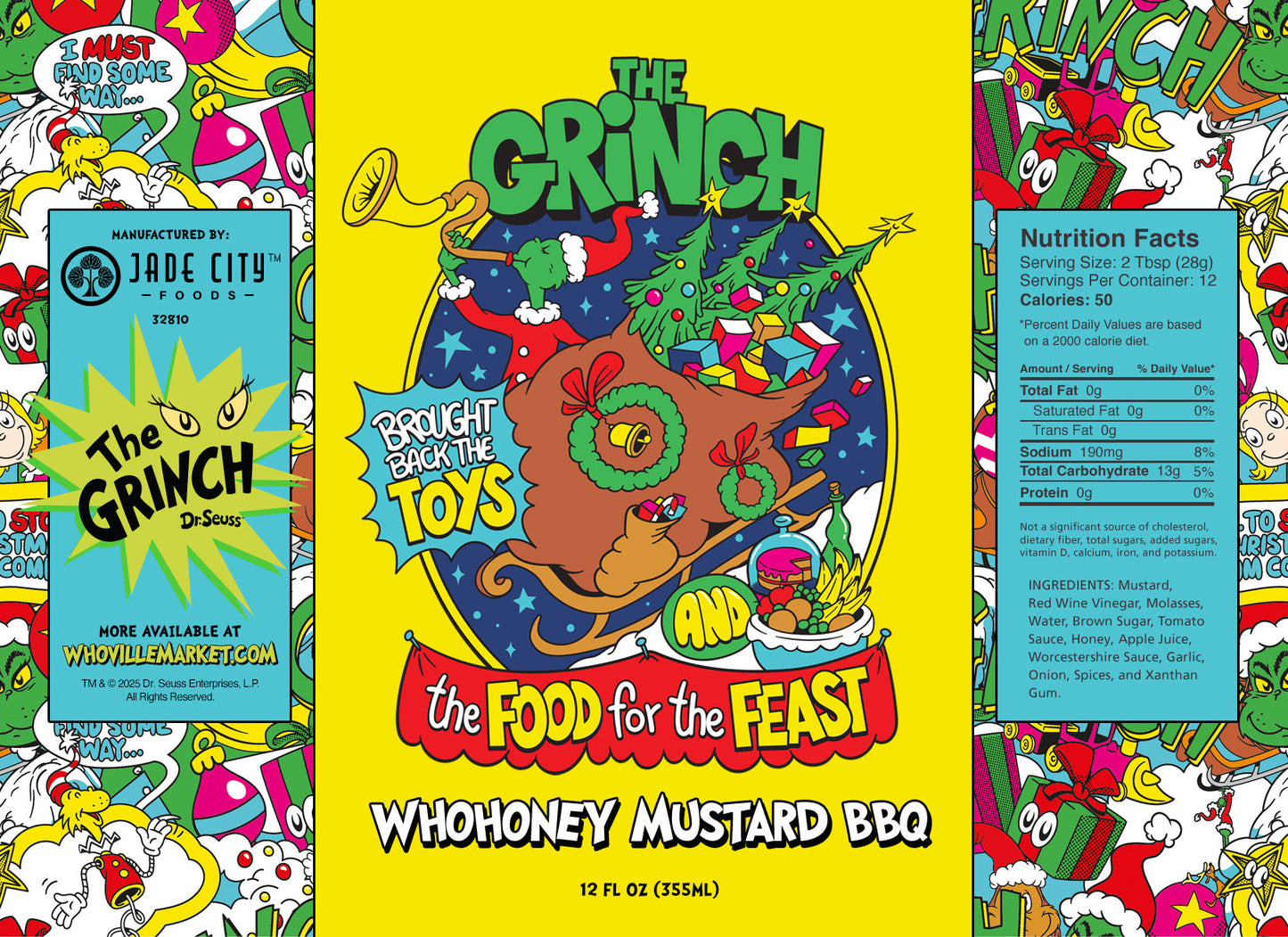 Grinch BBQ Sauce 3-Pack
