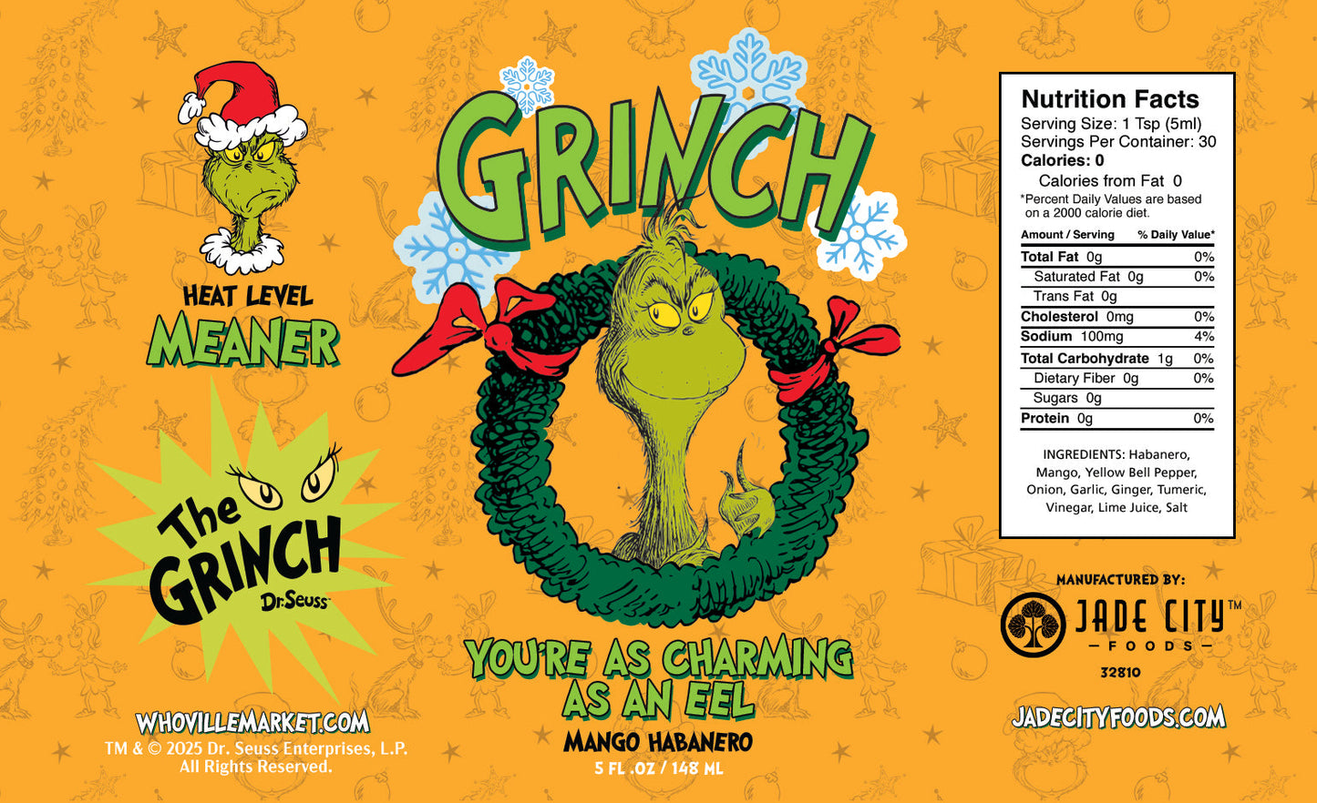 Grinch Hot Sauce 10-Pack