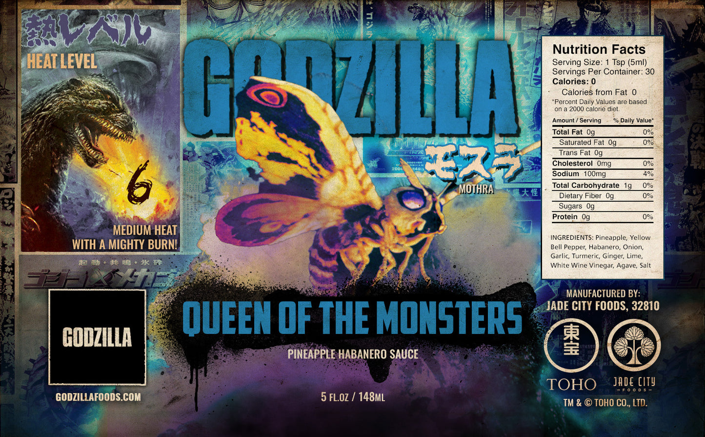 Mothra's Queen of the Monsters : Pineapple Habanero Hot Sauce