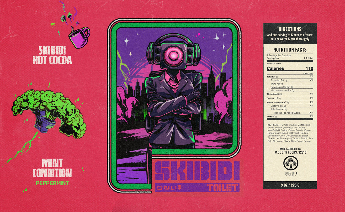 Skibidi Toilet Cocoa 4-Pack