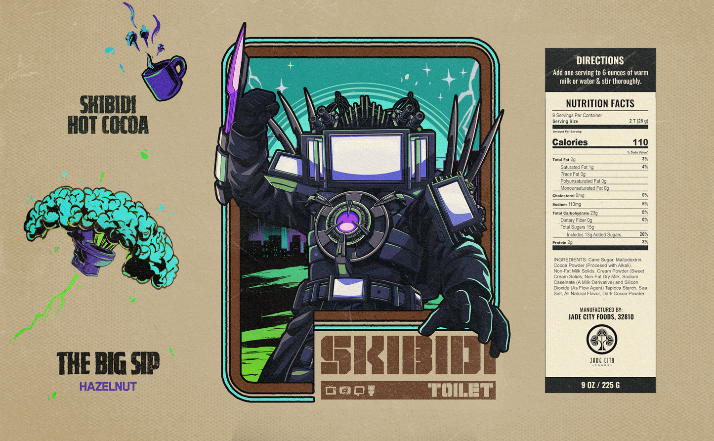 Skibidi Toilet Cocoa 4-Pack