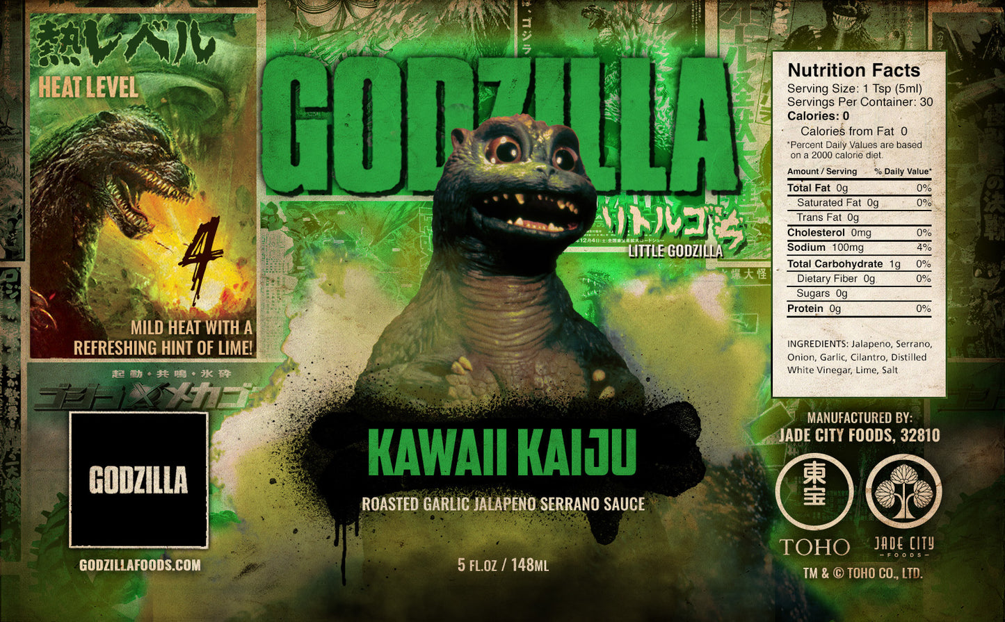 Baby Godzilla's Kawaii Kaiju : Jalapeño Serrano with Roasted Garlic