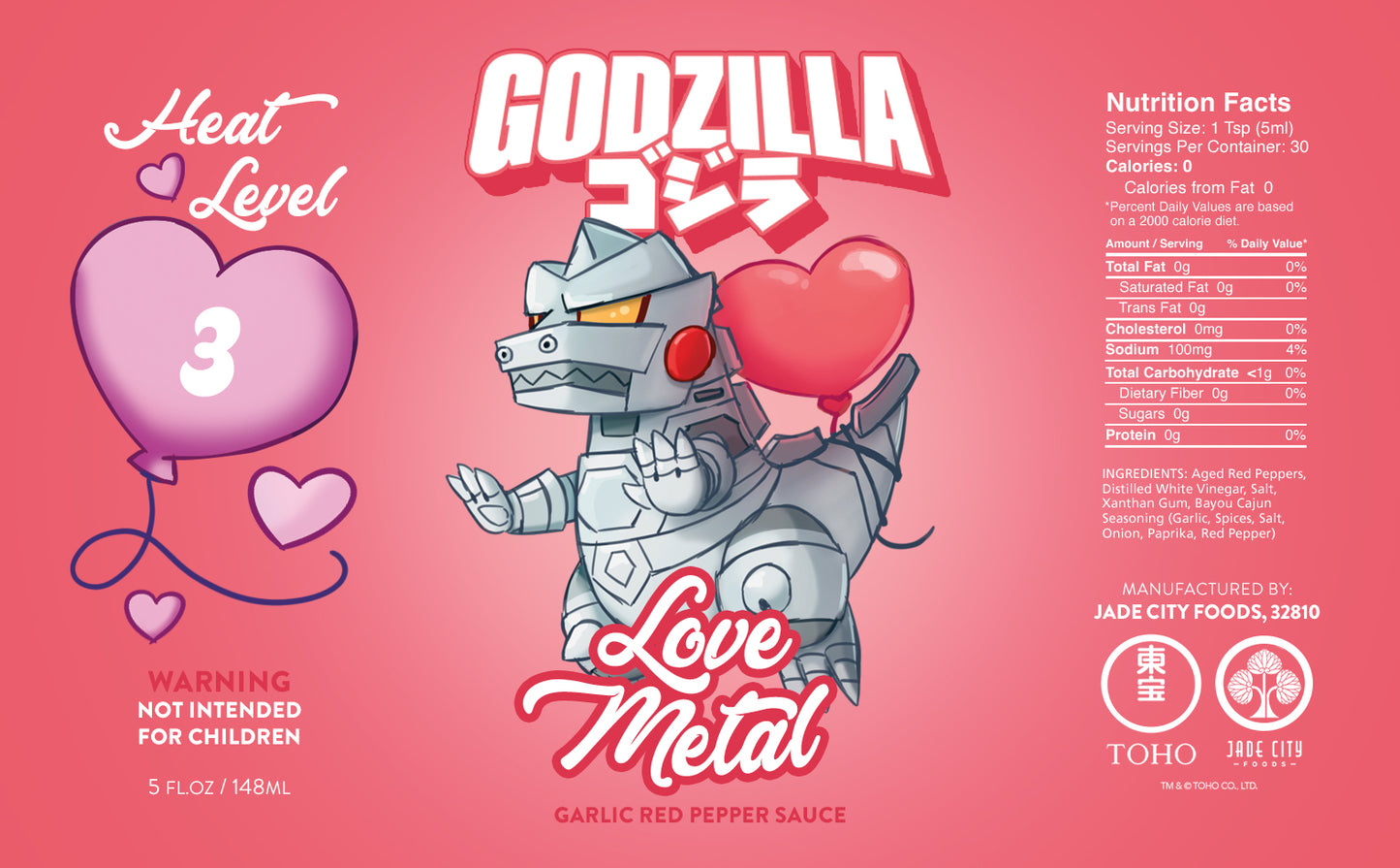Godzilla Valentine's Day Exclusive Hot Sauce 5-Pack