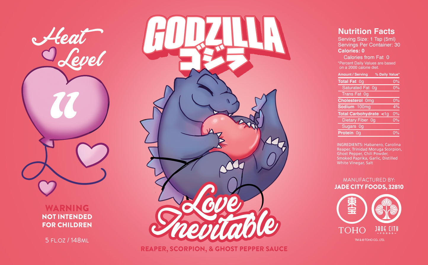 Godzilla Valentine's Day Exclusive Hot Sauce 5-Pack