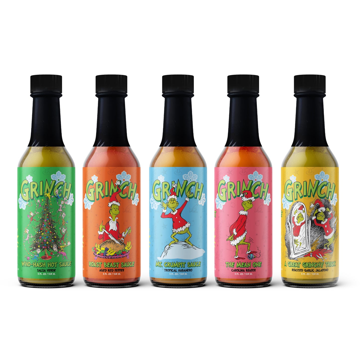 Grinch Hot Sauce 5-Pack