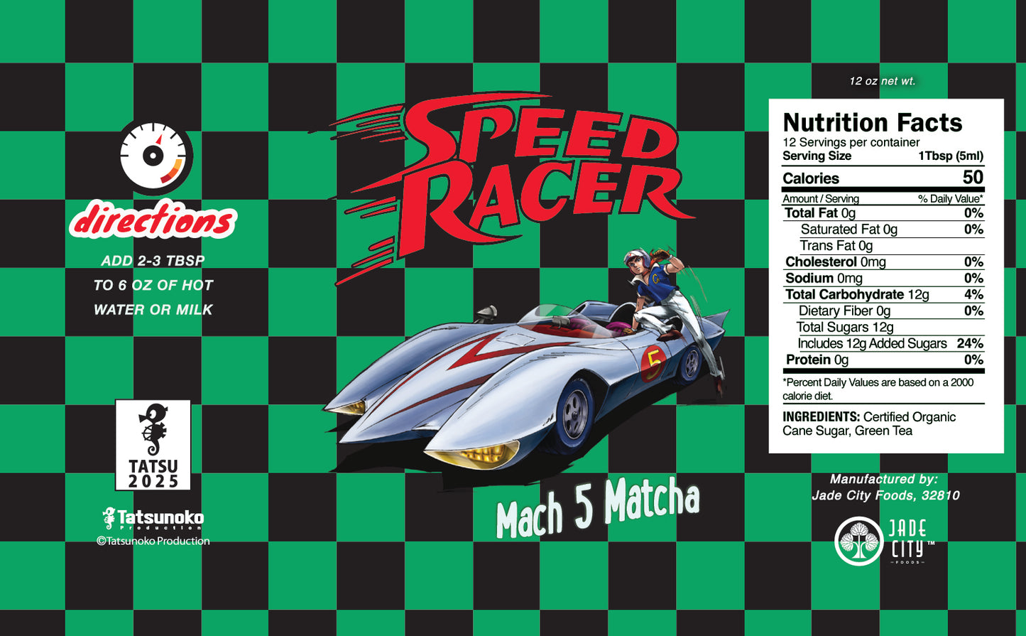 Speed Racer Mach 5 Matcha Tea