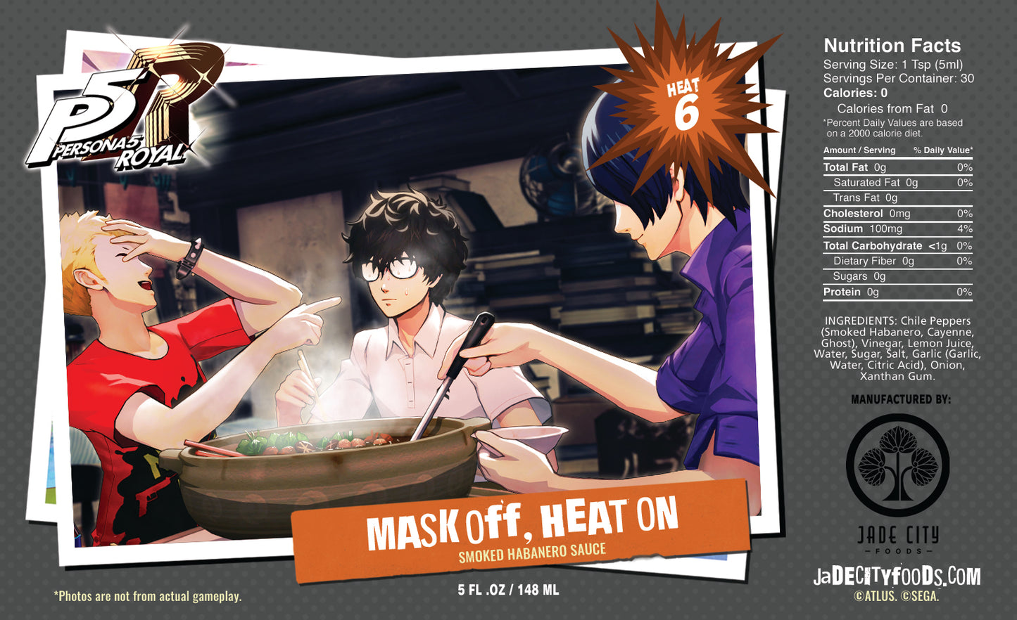 Persona 5 Royal : Summer Series Hot Sauce 5-Pack