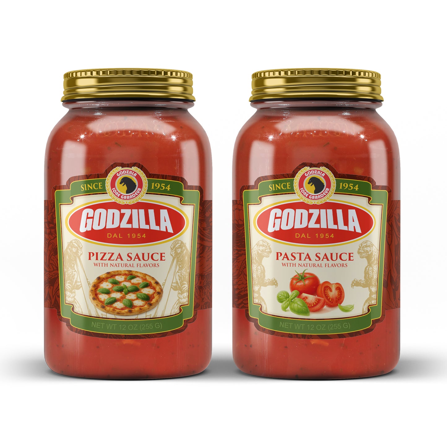 Godzilla's Pasta & Pizza Sauce Set
