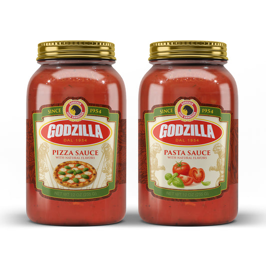 Godzilla's Pasta & Pizza Sauce Set