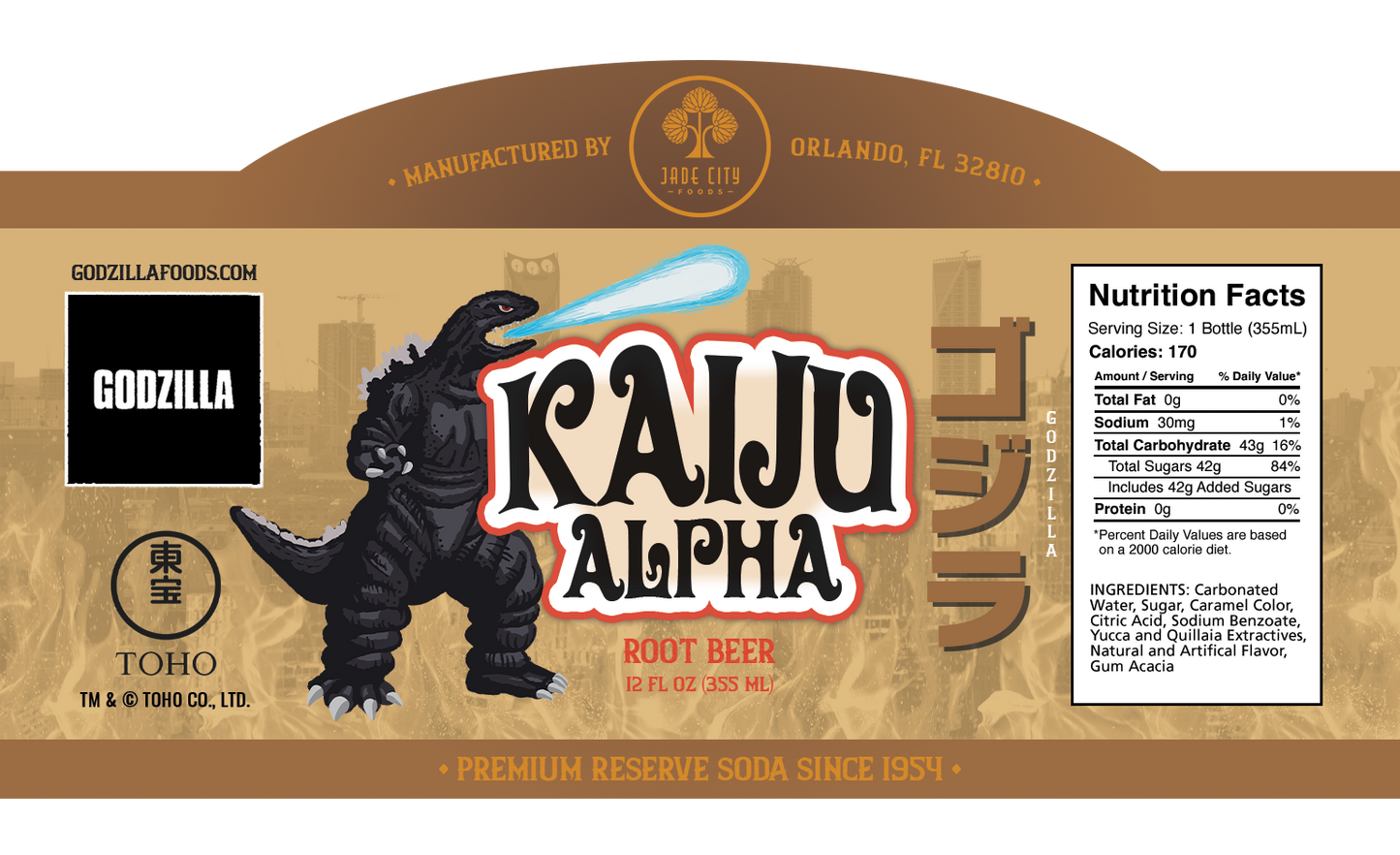 Godzilla's Kaiju Alpha : Root Beer