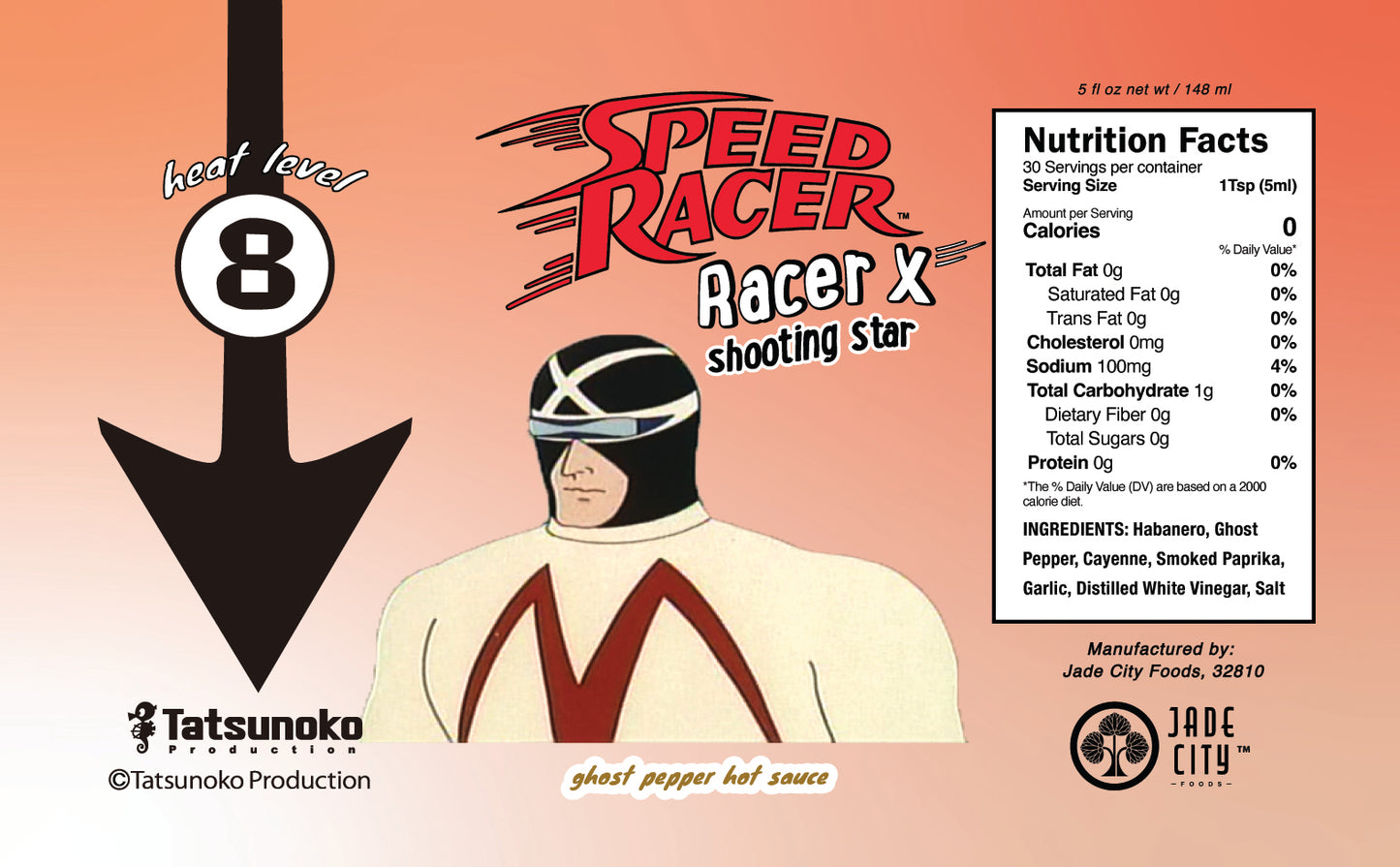 Racer X's Shooting Star : Ghost Pepper Hot Sauce