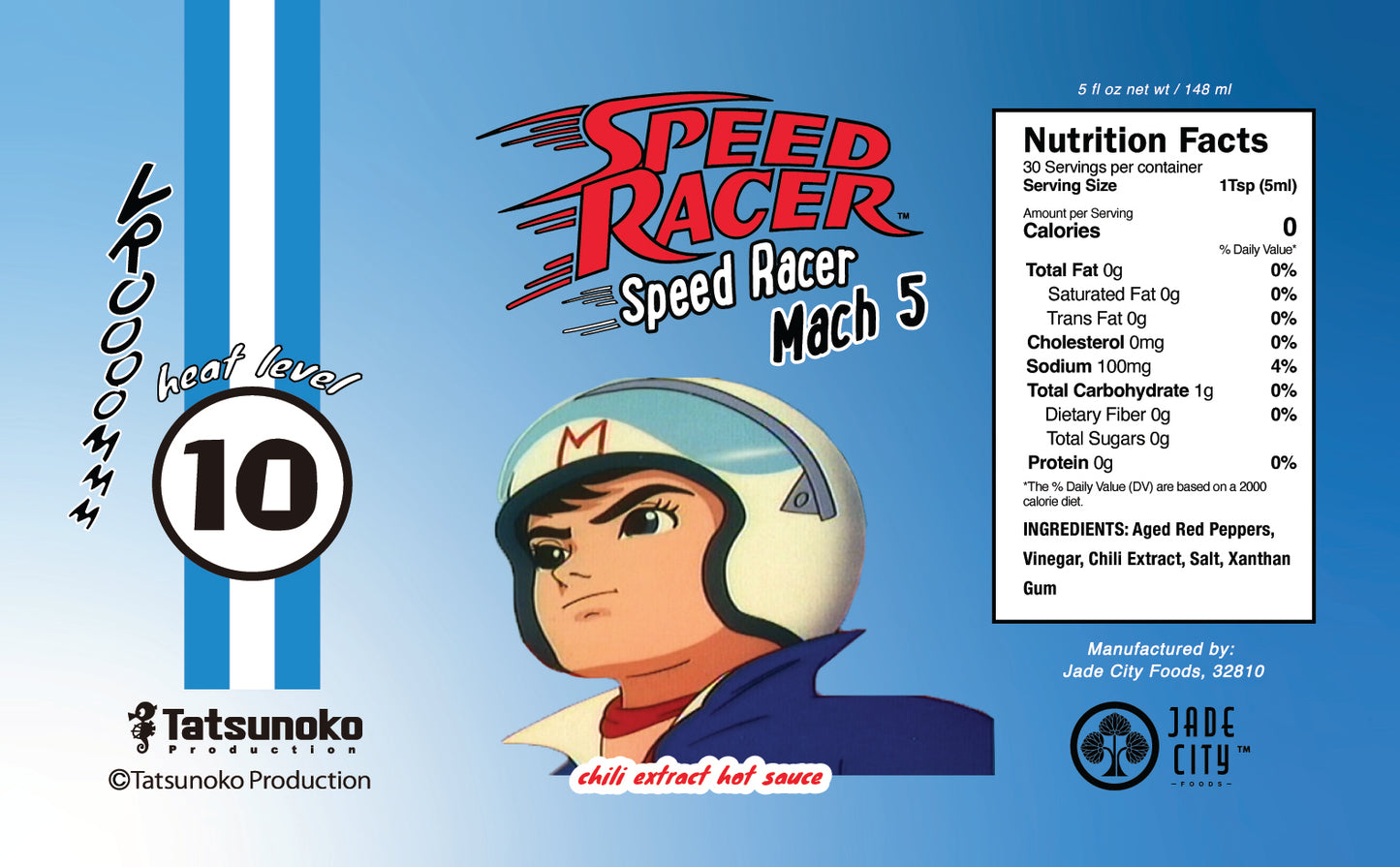 Speed Racer Hot Sauce 5-Pack