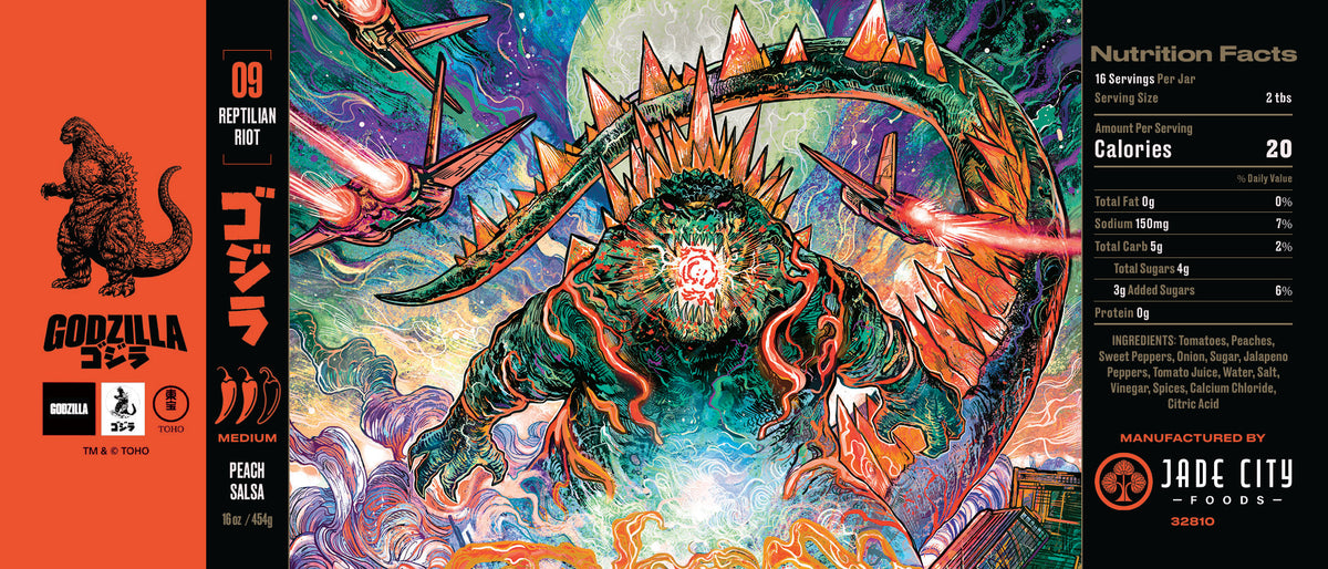 Godzilla Reptilian Riot : Peach Salsa