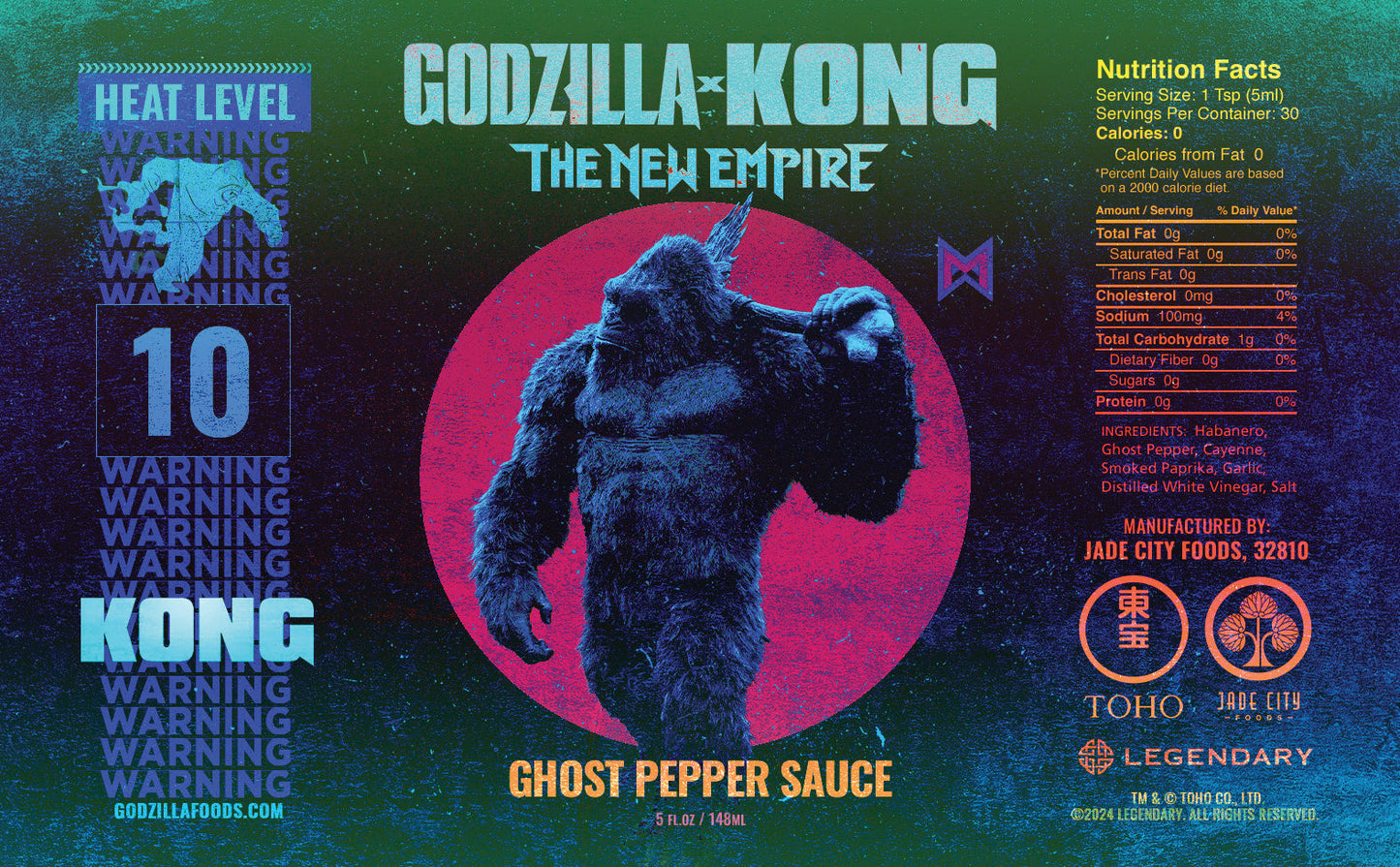 Godzilla x Kong Hot Sauce 4-Pack