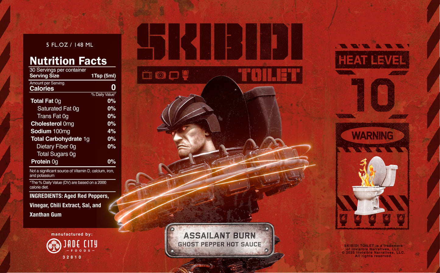 Skibidi Toilet Hot Sauce 5-Pack