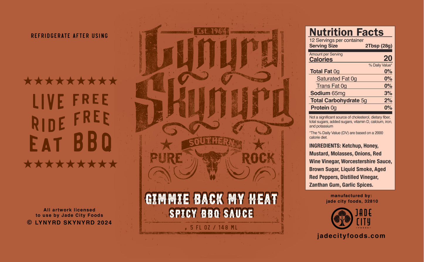 Lynyrd Skynyrd BBQ Sauce 3-Pack