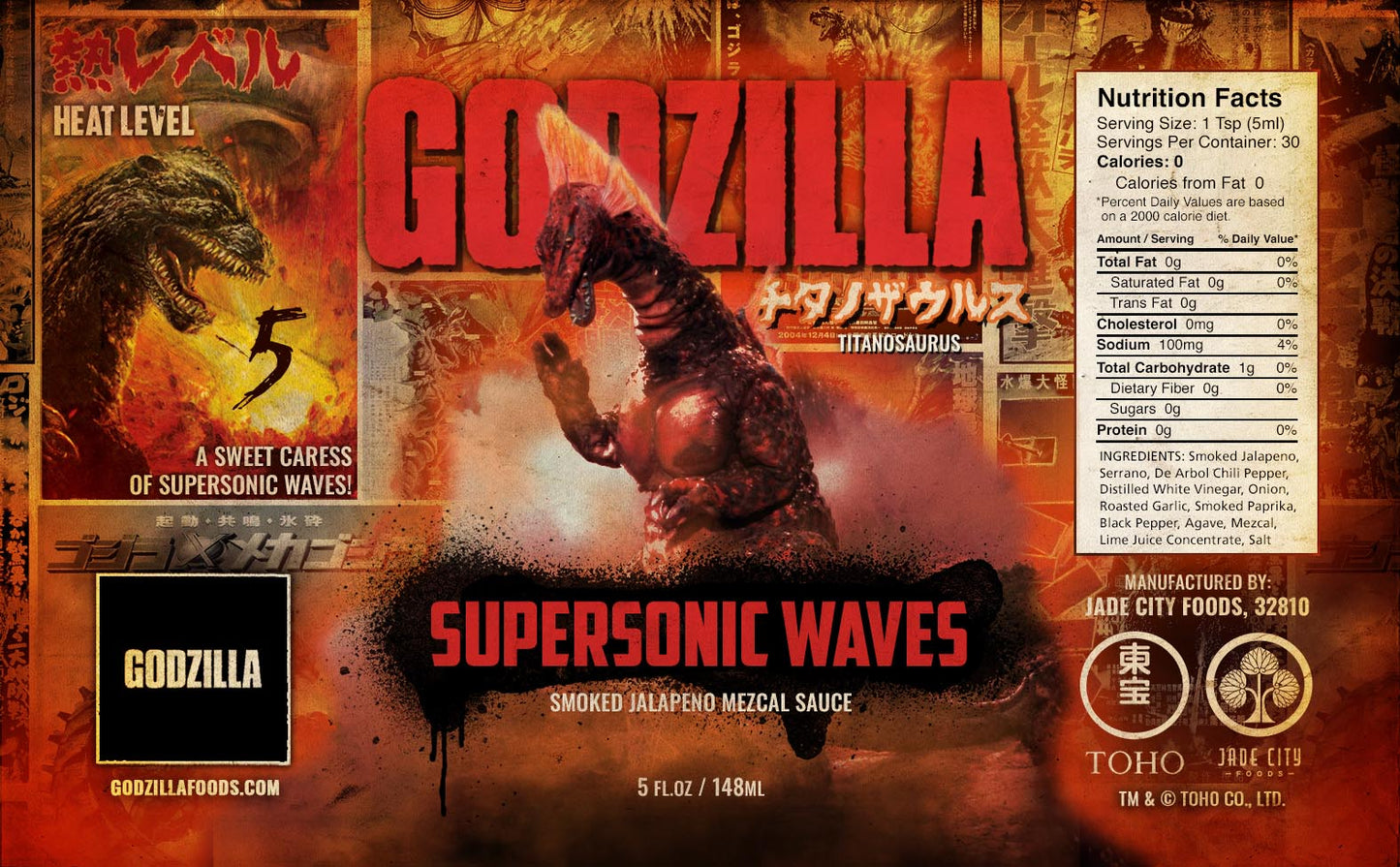 Godzilla Hot Sauce 5-Pack : Series 2
