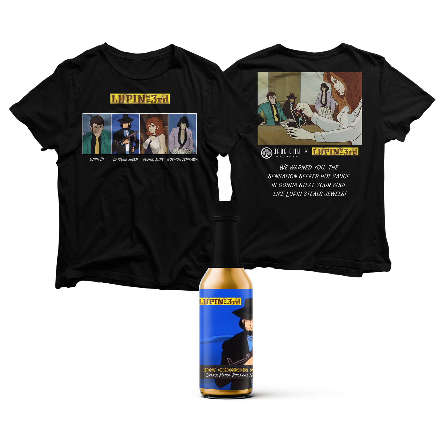 LUPIN THE 3rd Tee Hot Sauce Combo