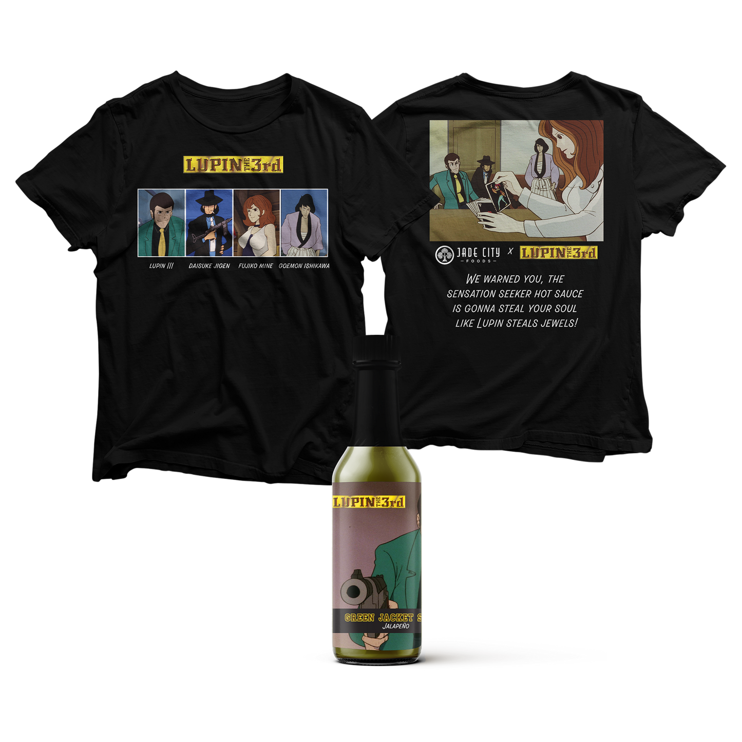 LUPIN THE 3rd Tee Hot Sauce Combo