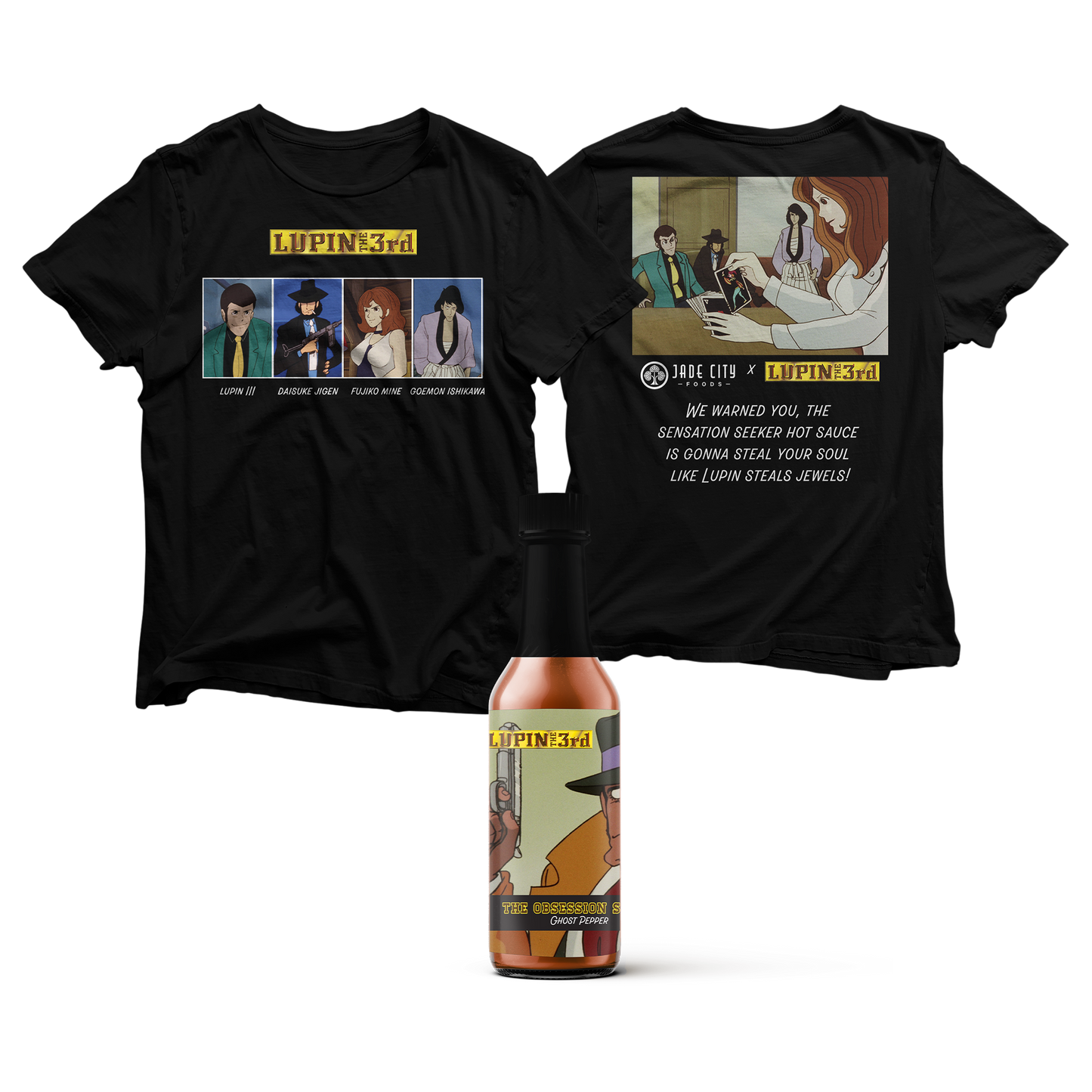 LUPIN THE 3rd Tee Hot Sauce Combo