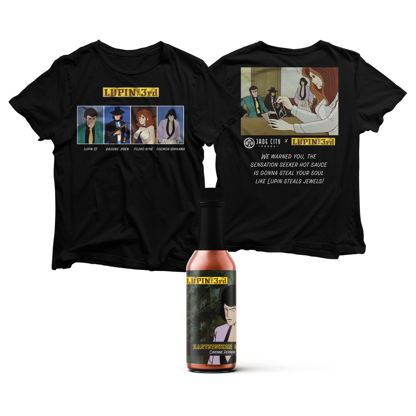 LUPIN THE 3rd Tee Hot Sauce Combo
