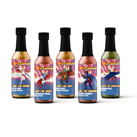 Gatchaman Hot Sauce 5-Pack