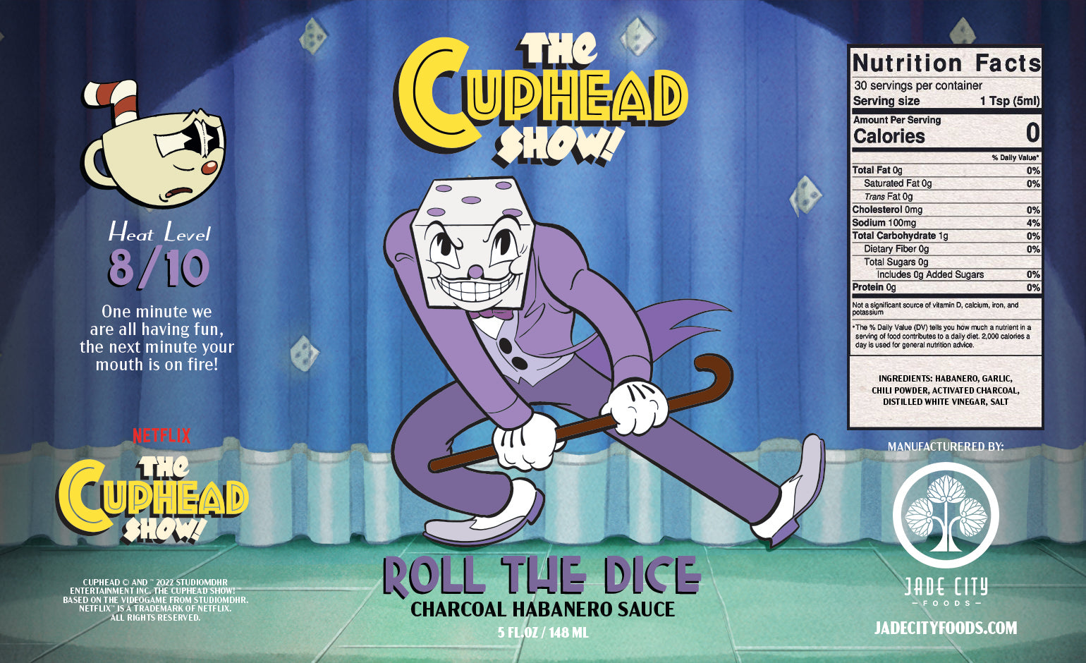 King Dice's Roll The Dice : Charcoal Habanero Sauce – Jade City Foods