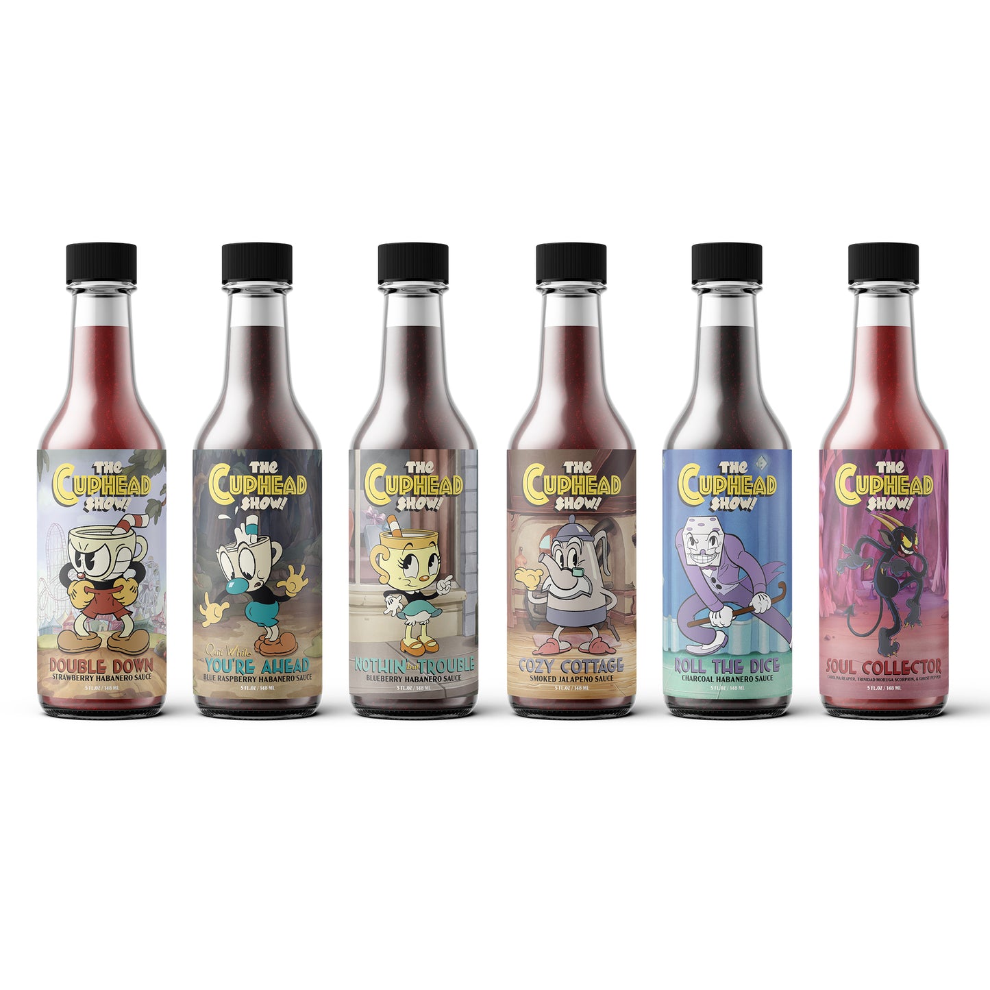 The Cuphead Show! Hot Sauce 6-Pack : Series 1