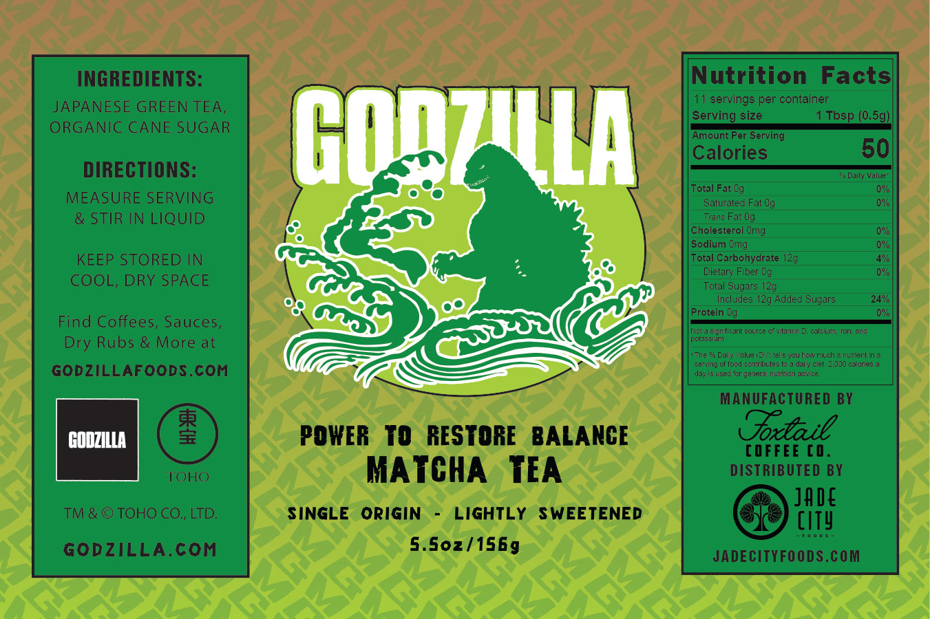 Godzilla's Power to Restore Balance : Matcha Tea