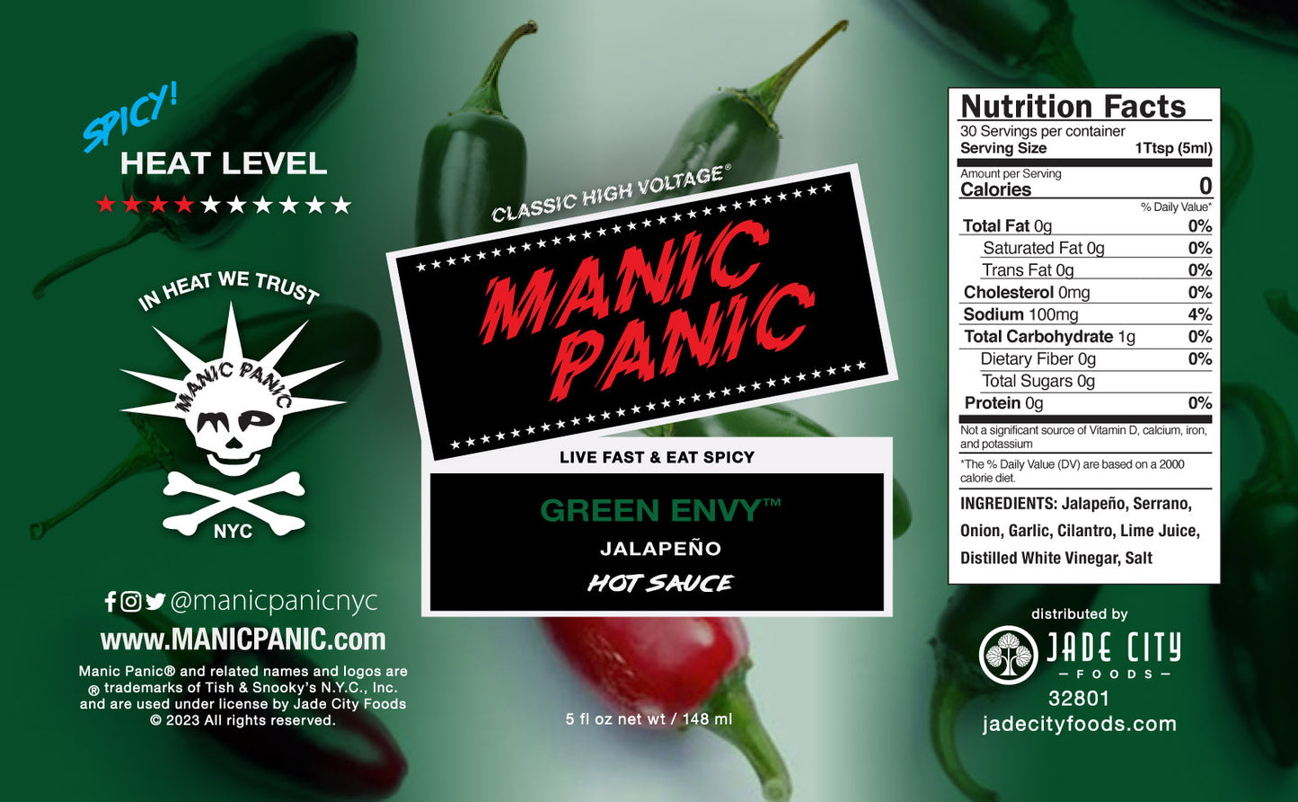 Manic Panic Hot Sauce 5-Pack : Series 1