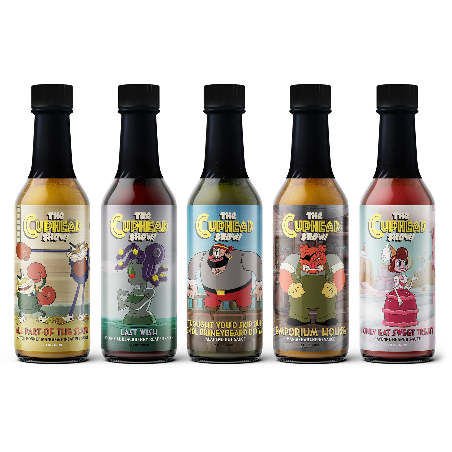 The Cuphead Show! Hot Sauce 5-Pack : Series 2