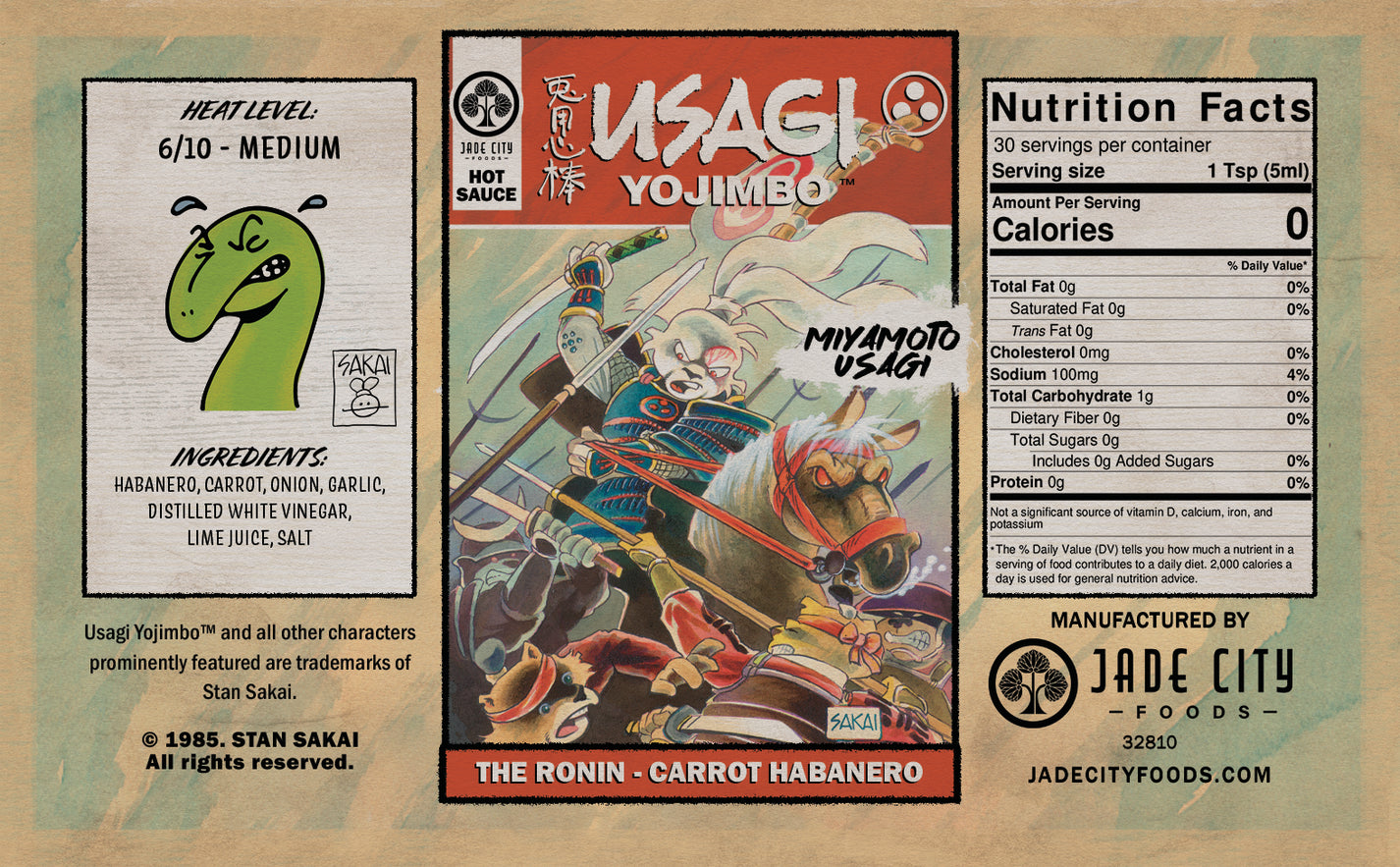 The Ronin Carrot Habanero Sauce Jade City Foods