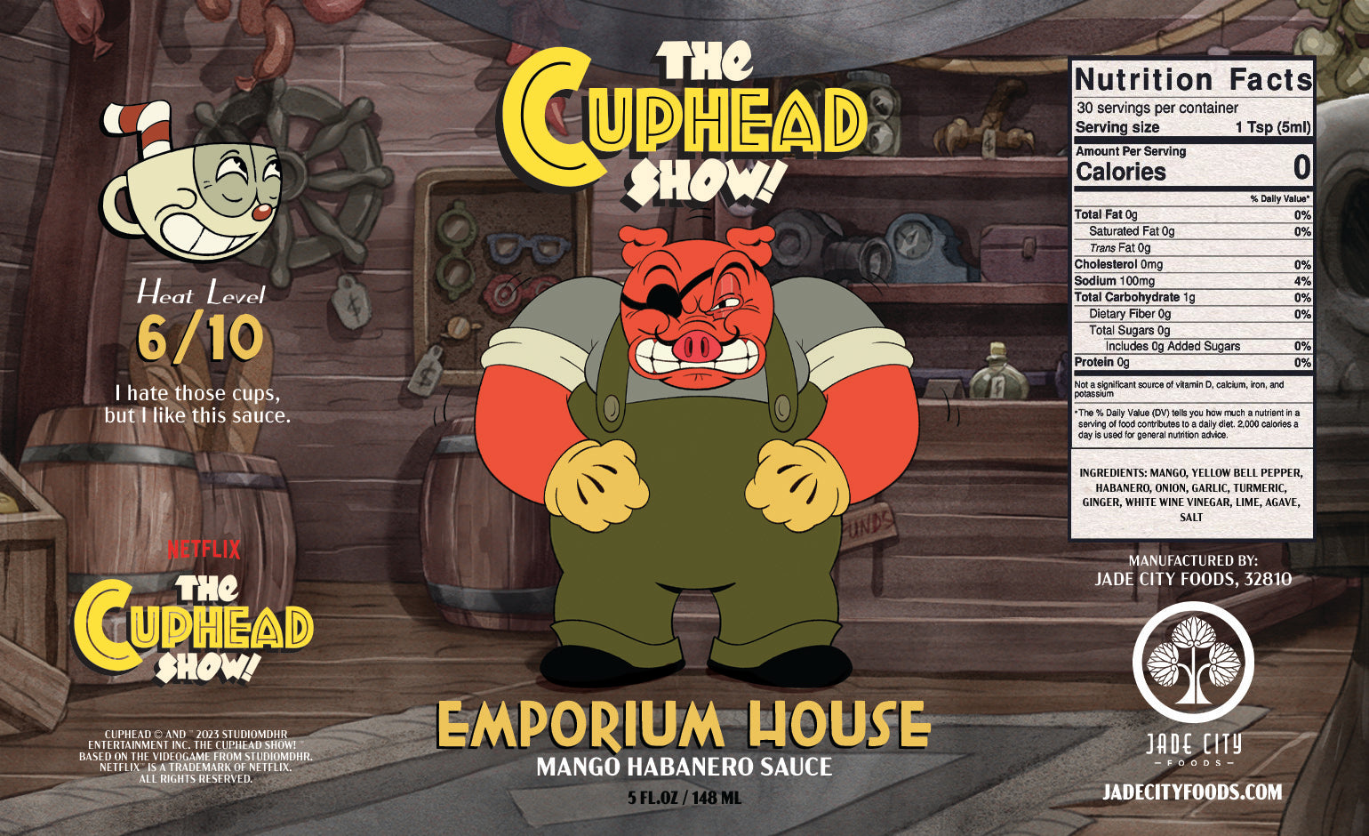 The Cuphead Show! Hot Sauce 5-Pack Series 2
