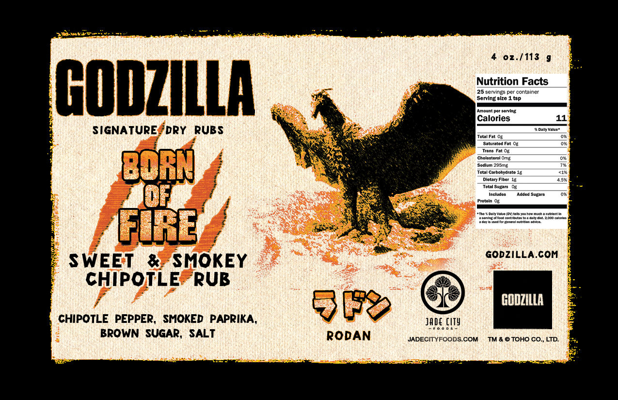 Godzilla Rodan's Born of Fire : Sweet & Smokey Chipotle Rub – Jade City ...