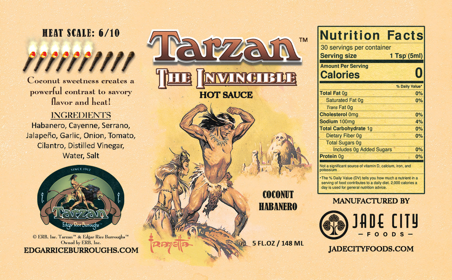 Tarzan's The Invincible : Coconut Habanero Sauce