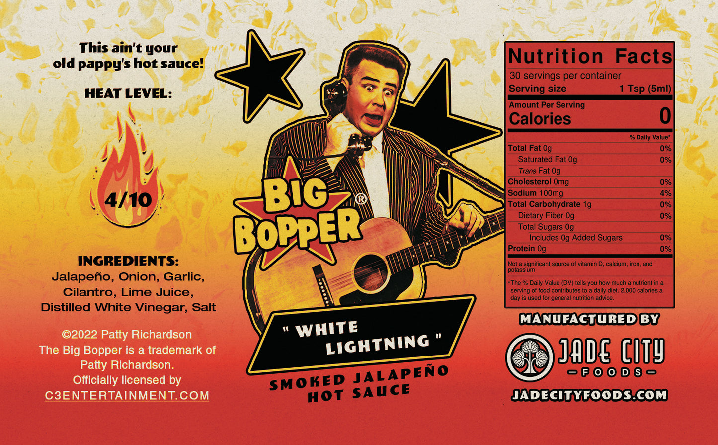 Big Bopper's White Lightning : Smoked Jalapeño Sauce